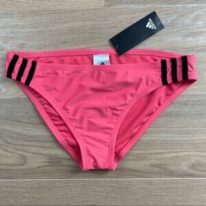 adidas Women's Sport Hipster Bikini Bottoms Pink Black XL NWT